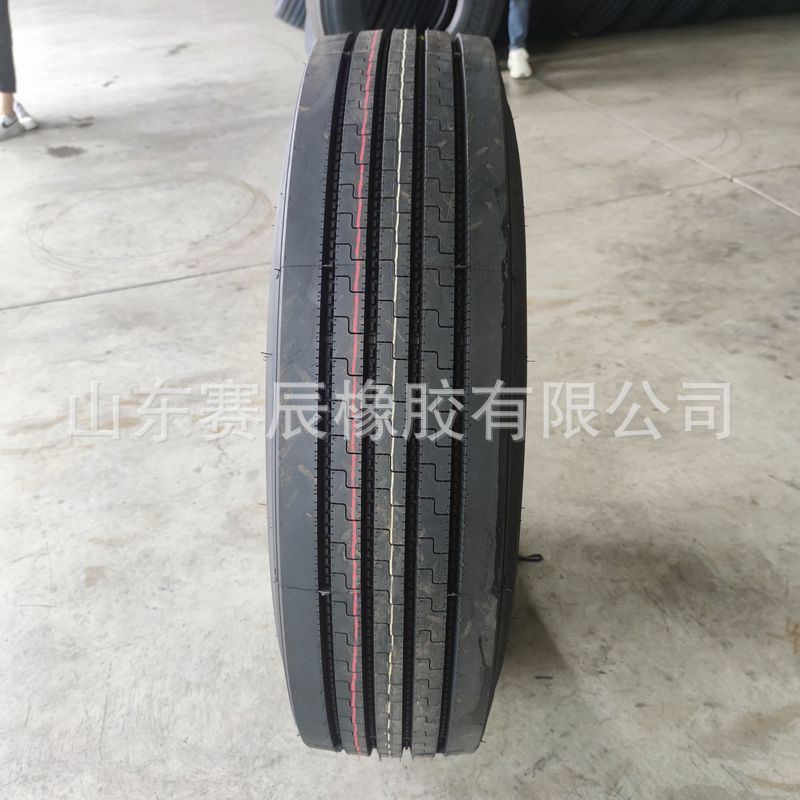 12R22.5真空轮胎 半挂大货车卡车载重钢丝轮胎 四线花纹货车轮胎