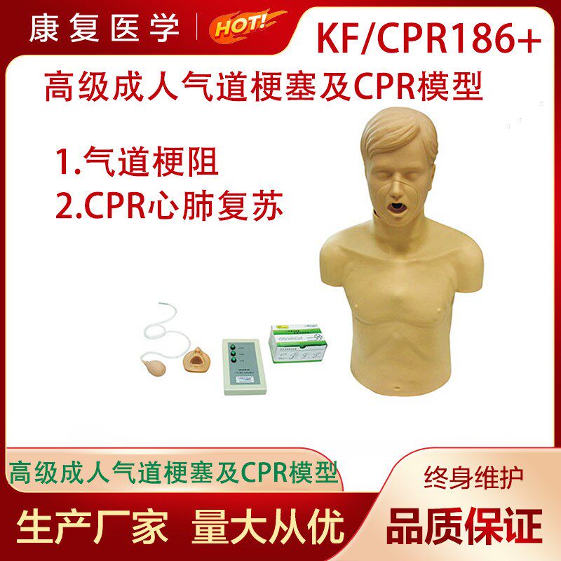 高级成人气道梗塞及CPR模型成人海氏急救模P型成人海姆立克模型