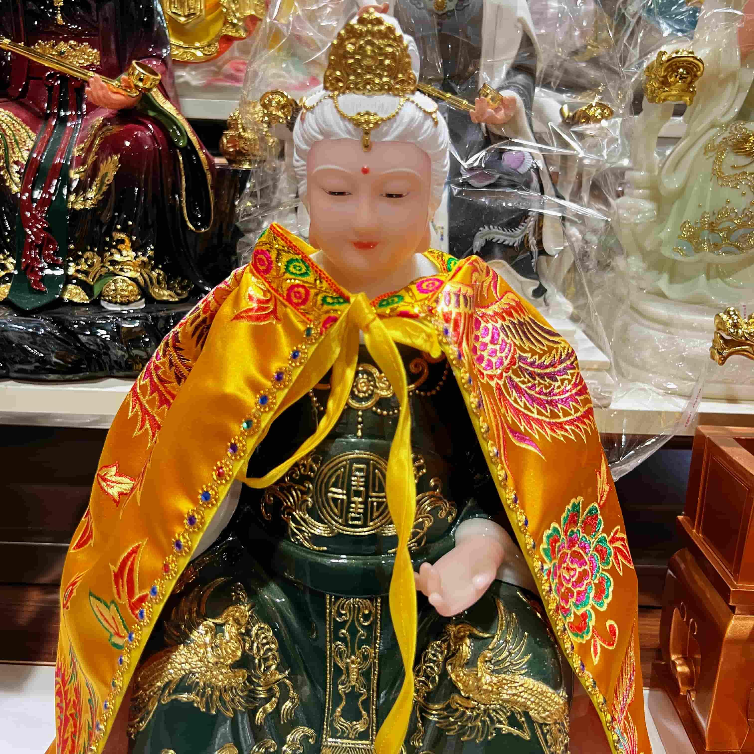 特卖新款神像手工披肩披风云肩黑奶奶王母娘娘泰山奶奶妈祖仙像佛