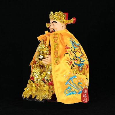 特卖财神爷披风佛像神像菩萨斗篷双龙文武财神披袍披肩黑老太黑妈