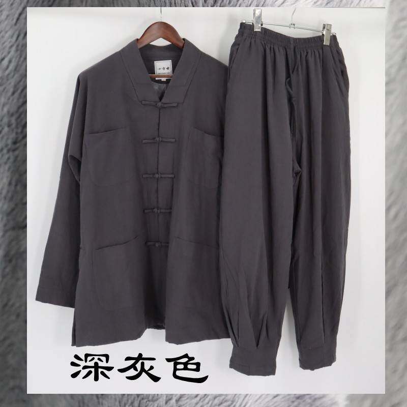 特价僧服短褂棉麻套装秋冬季透气吸汗出家人小褂僧衣服男女寺院服