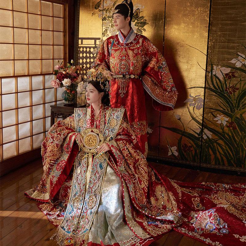 中式婚服婚礼定制汉服半身裙
