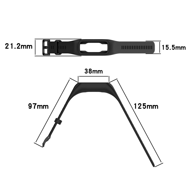 适用keep B2手环一体环套硅胶表带keepb2耐用保护壳替换腕带