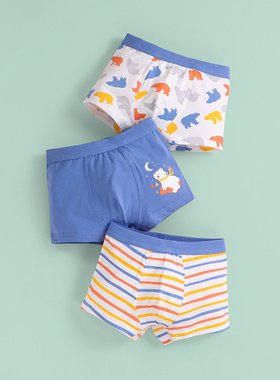 Boy's boxers cotton children's underpants antibacterial