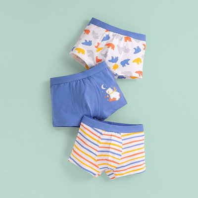 男童平角裤莱卡棉宝宝抗菌