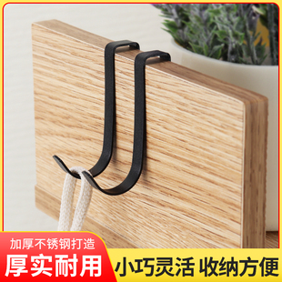 方管挂钩厨房防盗网防盗窗卧室柜门上下铺不锈钢置物架s型挂钩