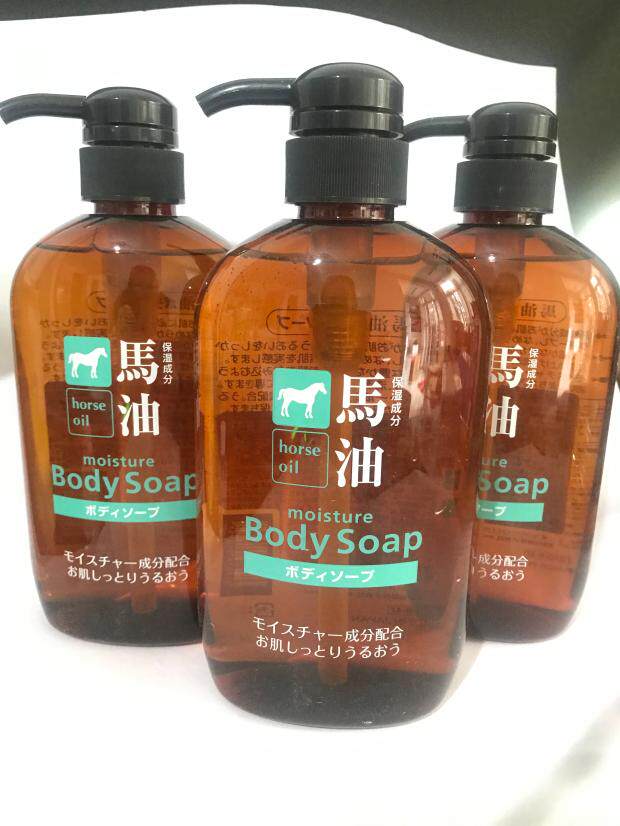 包邮日本熊野油脂 马油沐浴露一般贸易专柜 男女通用600毫升