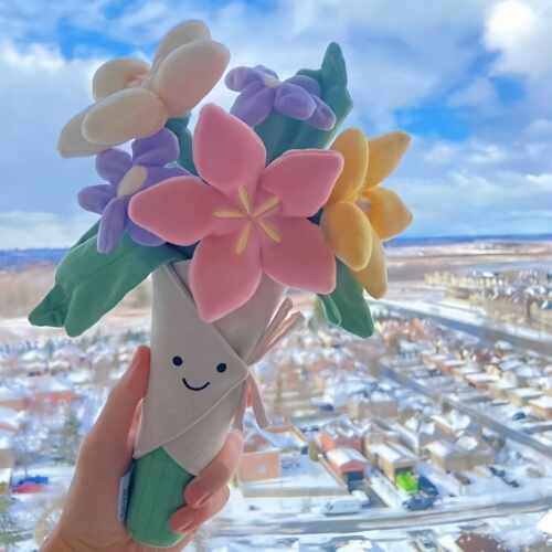 手工花束毛绒玩偶毕业仪式花束