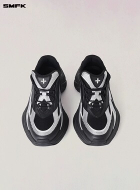 M7SMFK幻影慢跑鞋 女鞋 黑银撞色轻便运动网面休闲鞋秋季新款