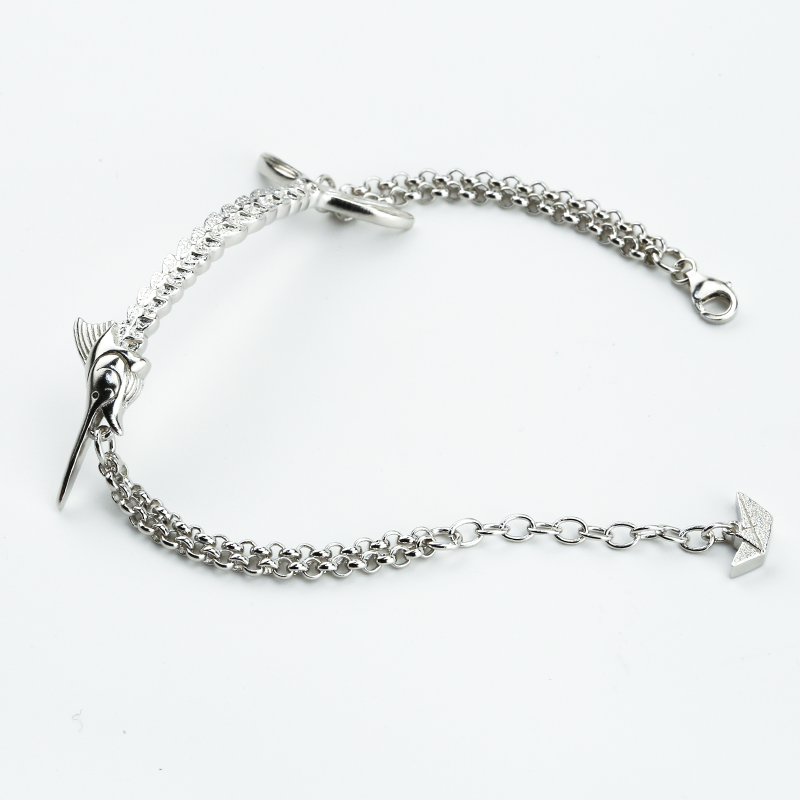 光复号纯银励志礼物手链