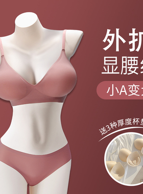 韩国女团外扩型内衣女小胸聚拢显大加厚平胸专用美背显腰细文胸罩