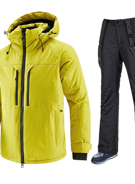 新款滑雪服男女情侣户外加厚防风防水保暖外套单双板滑雪衣裤套装