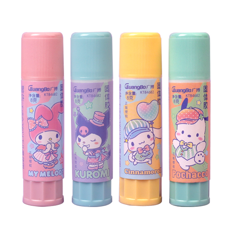广博联名三丽鸥固体胶棒可爱IP系