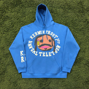 卡通印花卫衣帽衫 Cpfm.XYZ 潮 Telethon kerwin Hoodie Frost for