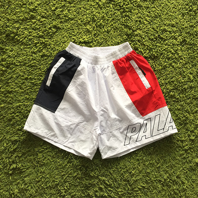 PALACE ARMS SHELL SHORT 拼色字母印花潮牌拼接運動休閑沙灘短褲在類目 男裝, 休閒褲中 - 來自Buy2taobao.com提供專業的淘寶代購服務
