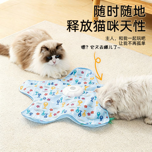 猫咪捕猎毯自动转盘逗猫玩具
