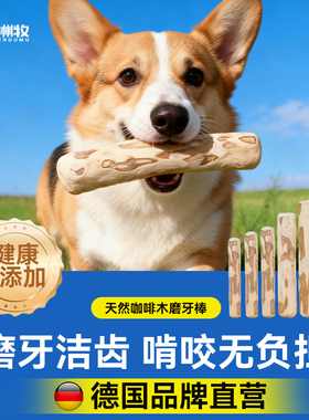 狗狗零食咖啡木磨牙棒大中小型犬耐咬洁齿棒防拆家天然木头狗玩具