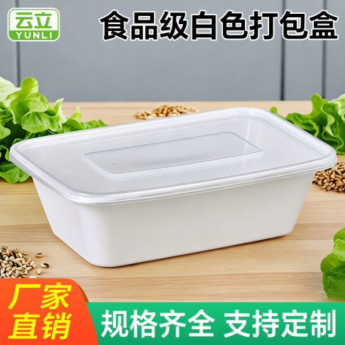 长方形一次性餐盒塑料外卖打包盒