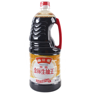 珠江桥牌特级金标生抽王1.9L酱油豉油商用大瓶