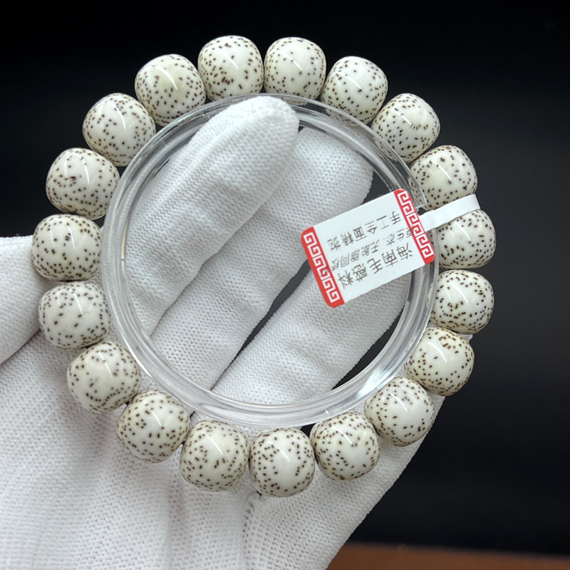 孤孤品12*13桶珠双留白顺白单圈