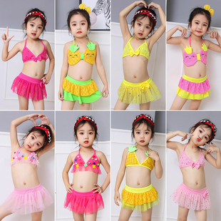 工厂特价 女童泳衣批发小童分体女宝泳装 清仓处理仅售5.9元