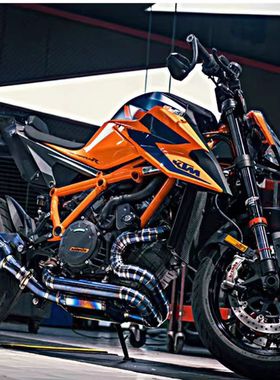 VANHOOL万虎排气管适用于22款KTM1290SDR超级公爵阀门彩钛蛇形全