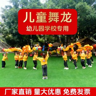 儿童舞龙表演道具幼儿园手持龙学生运动会开场舞活动表演出中国龙