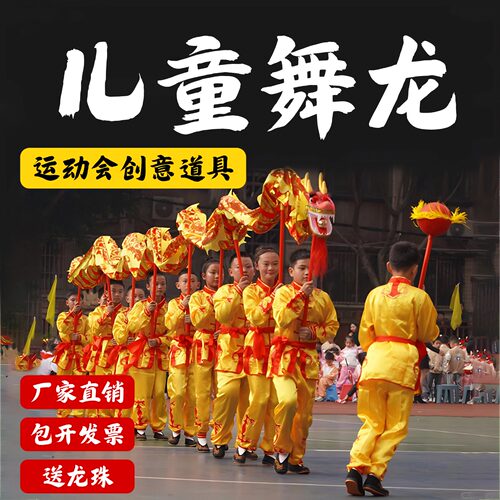 儿童舞龙表演道具手持龙