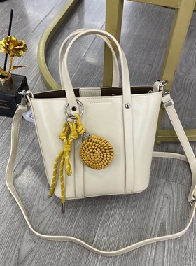 油腊皮新款女包时尚手提包单肩斜挎包水桶包托特包女式包42011-1