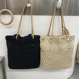 真皮2026新款 百搭手提单肩编织包流行包腋下包大包水桶包 女包时尚