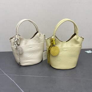 2026新款 休闲女包单肩包斜挎包手提水桶包休闲包软托特包8309 时尚