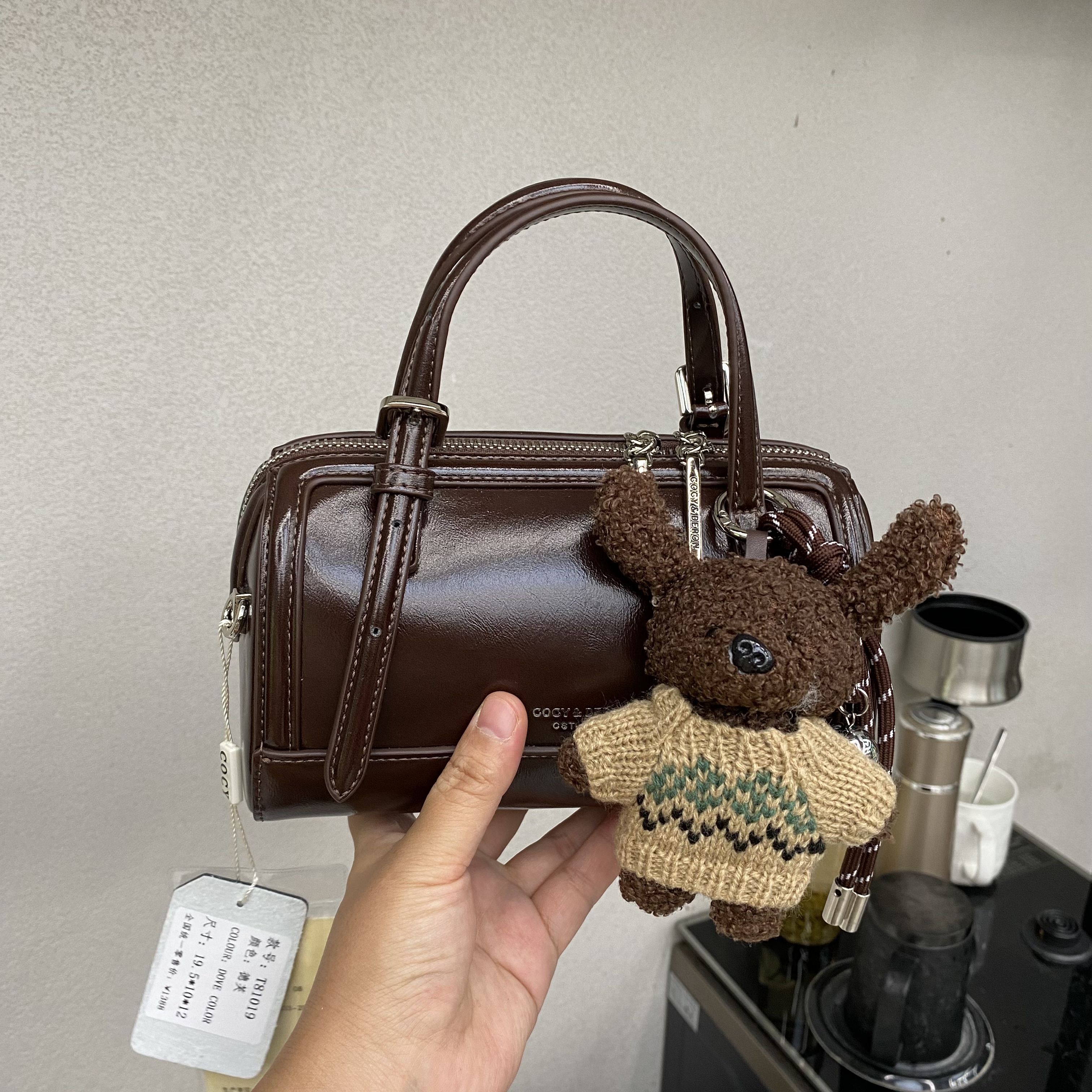 油腊皮新款女包时尚百搭真皮单肩斜挎包腋下包枕头包链条包手提包