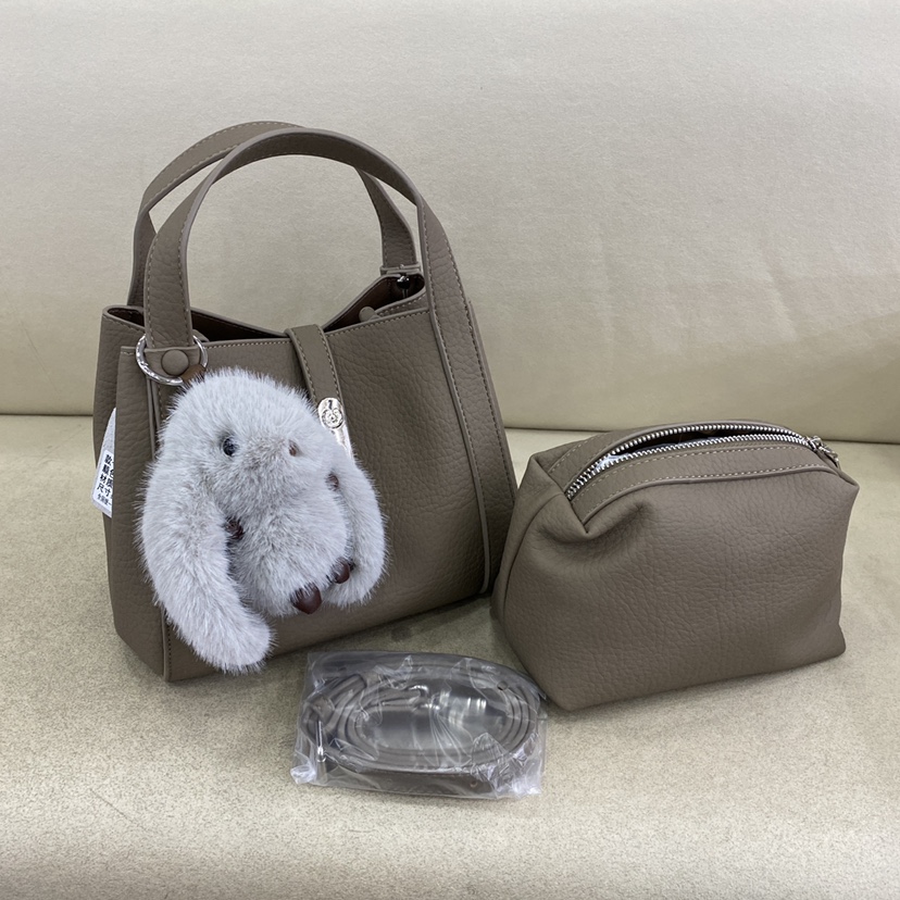 女包2025新款时尚百搭女包单肩斜挎包托特小包包水桶包子母包1592