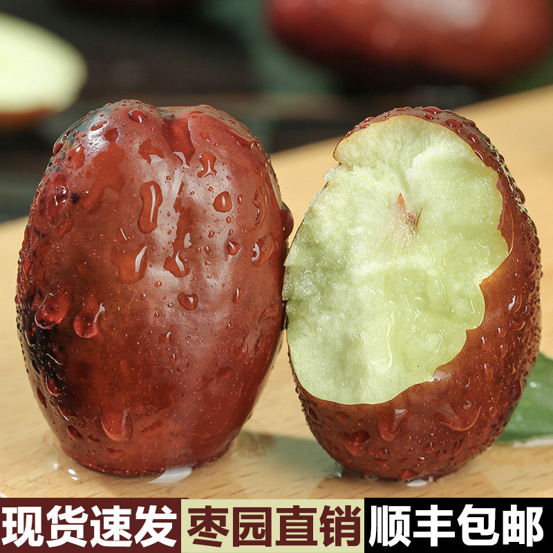 新鲜现摘脆甜宁夏灵武长枣