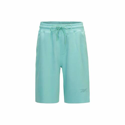 Reebok BEATS SHORTS U 纯色系带针织宽松休闲短裤 男女同款