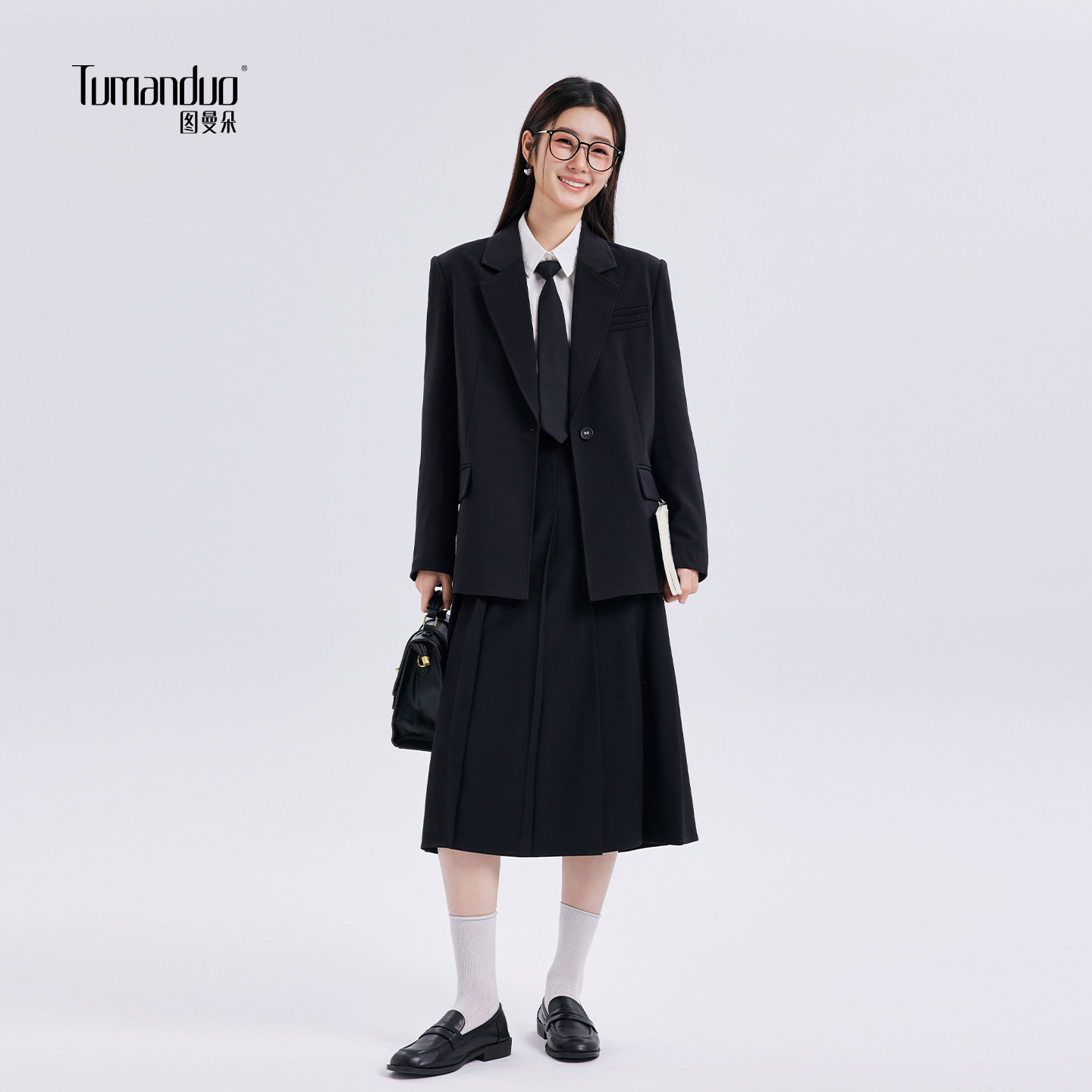 图曼朵黑色西装外套女春季考公面试大学生职业正装穿搭西服套装,女装/女士精品,西装,淘宝优惠券,粉丝福利购,淘宝优惠卷