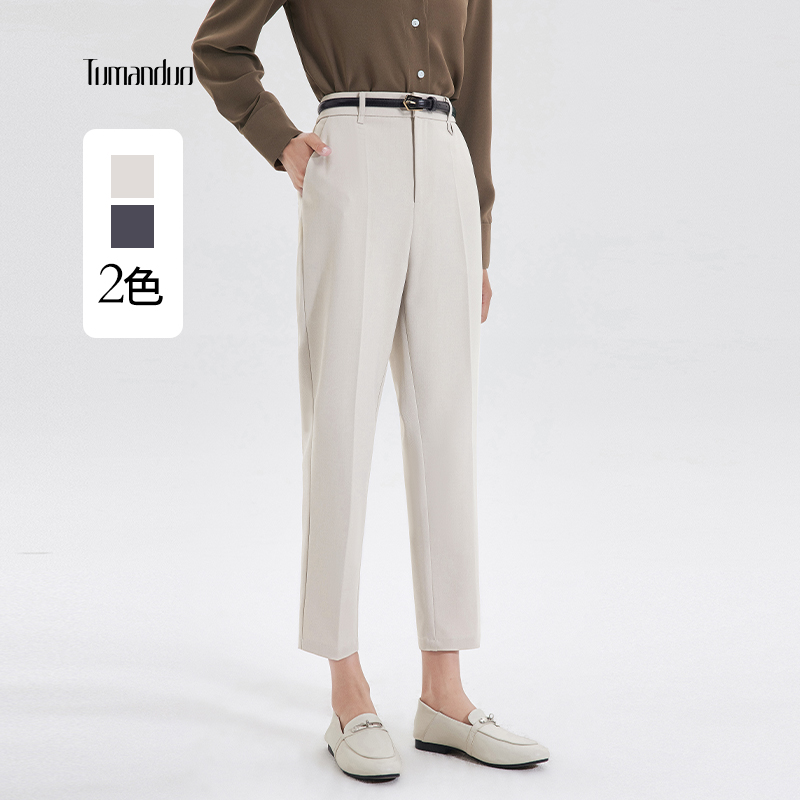 简约知性图曼朵西装裤