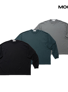 现货Cootie Supima Oversized Cellie L/S Tee假两件长袖T恤24SS