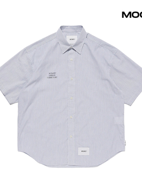现货 WTAPS TXT 01 / SS / CTPL. BROADCLOTH. 条纹短袖T恤 26SS