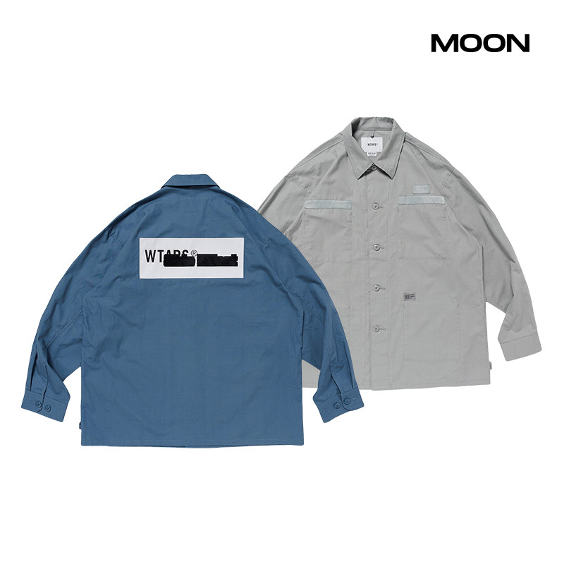 现货 WTAPS JMOD 01 / LS / COTTON. RIPSTOP 纯棉工装衬衫25SS