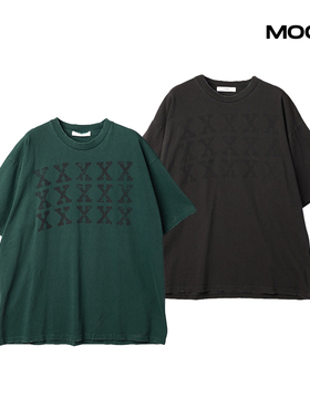 现货 JIEDA XXXXX  DAMAGE PIGMENT TEE 破坏短袖T恤 25SS