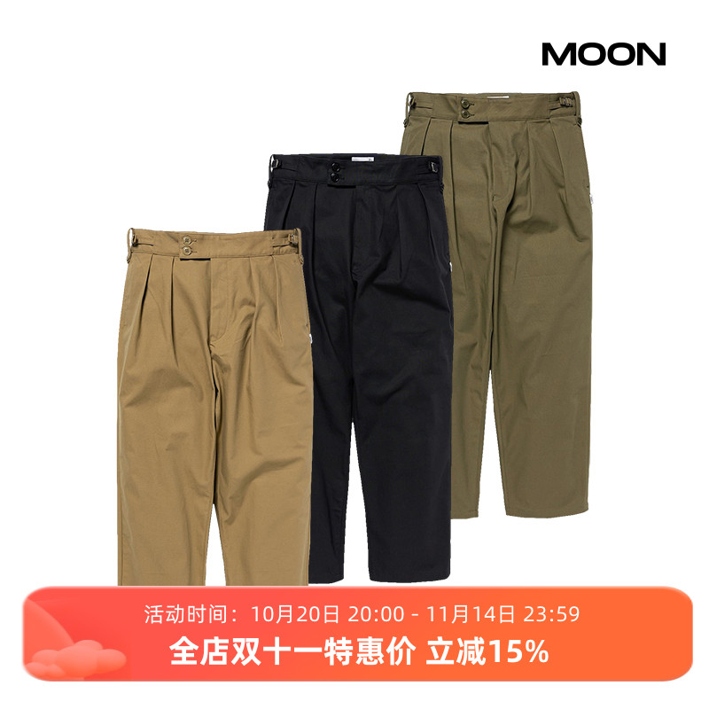 WTAPS纯色褶皱长裤24SS