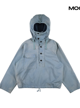 现货 BOWWOW USN SALVAGE PARKA做旧连帽水洗冲锋衣夹克外套 26SS