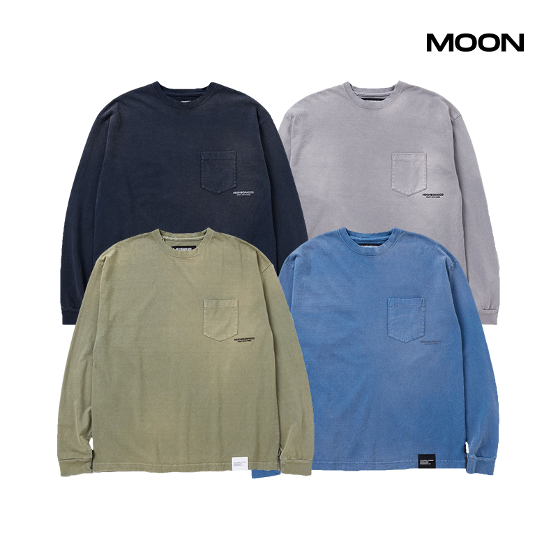 NEIGHBORHOOD刺绣口袋长袖T恤