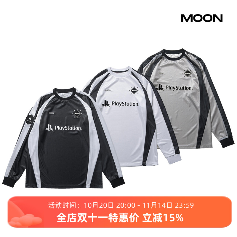 F.C.R.B长袖拼接足球服T恤24FW