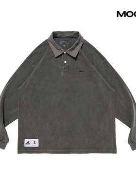 现货 DESCENDANT PUBA POLO LS PIGMENT DYE 长袖POLO衫 26SS