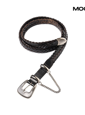 现货 JIEDA WESTERN BELT 牛皮腰带 26SS