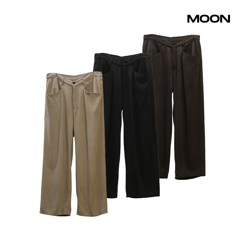 现货 ANCELLM SILK WIDE SLACKS 宽松休闲裤 25FW