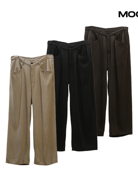 现货 ANCELLM SILK WIDE SLACKS 宽松休闲裤 25FW