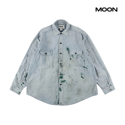 BOWWOWPAINT漆点牛仔衬衫